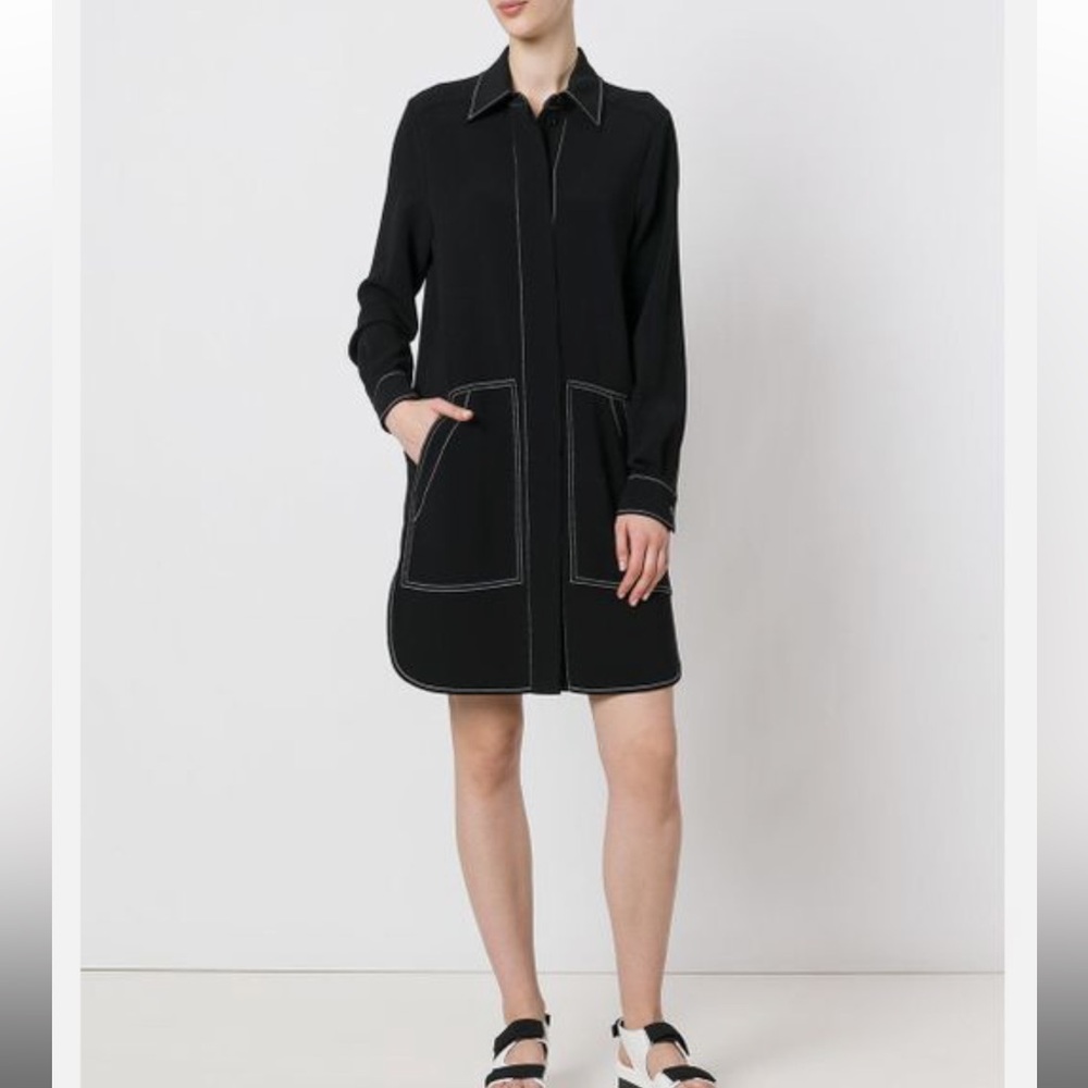 STELLA MCCARTNEY stitching detail shirt dress *authentic*